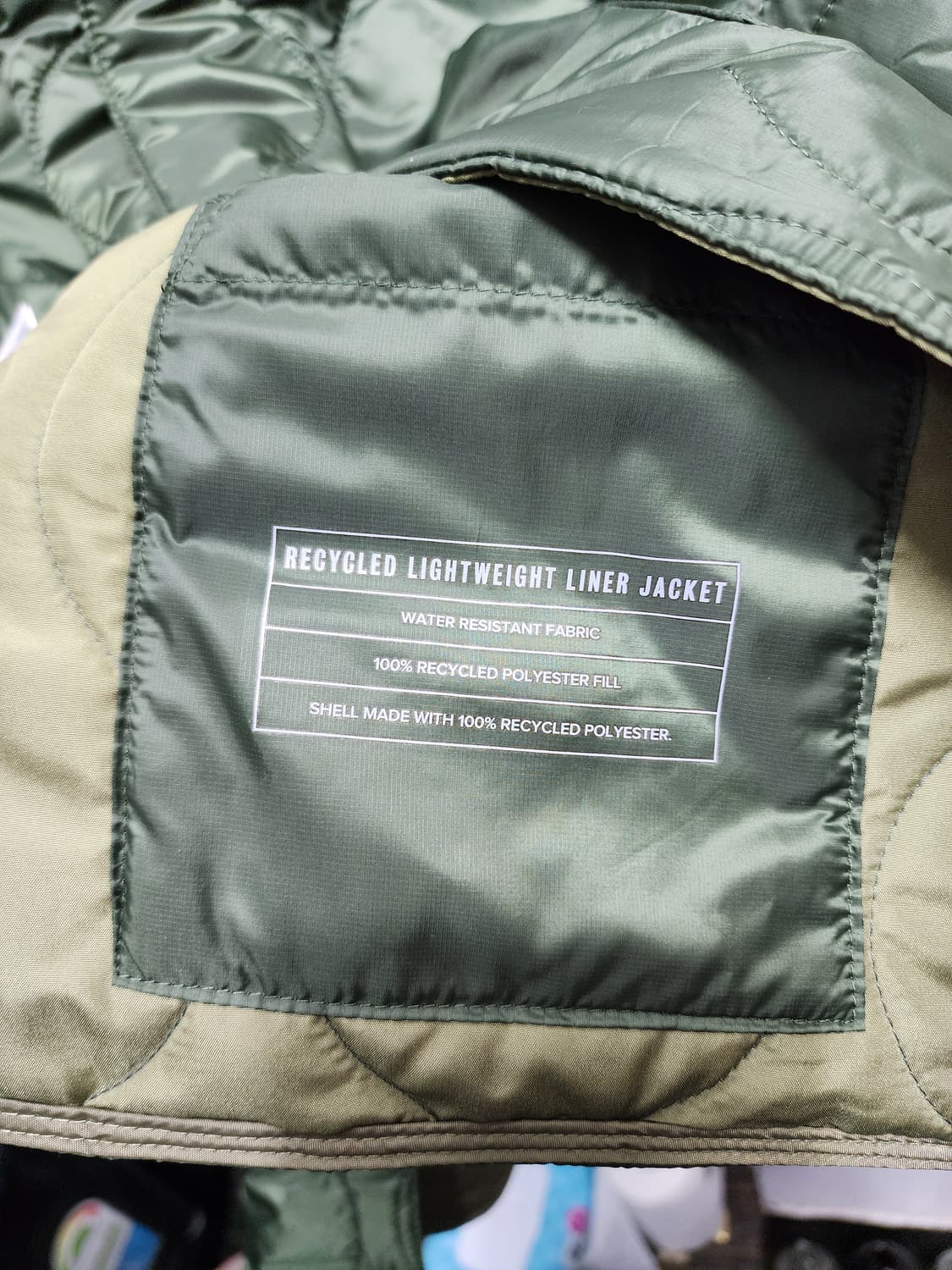 GAP 갭 카키 퀼팅 경량패딩 XL 상품이미지4