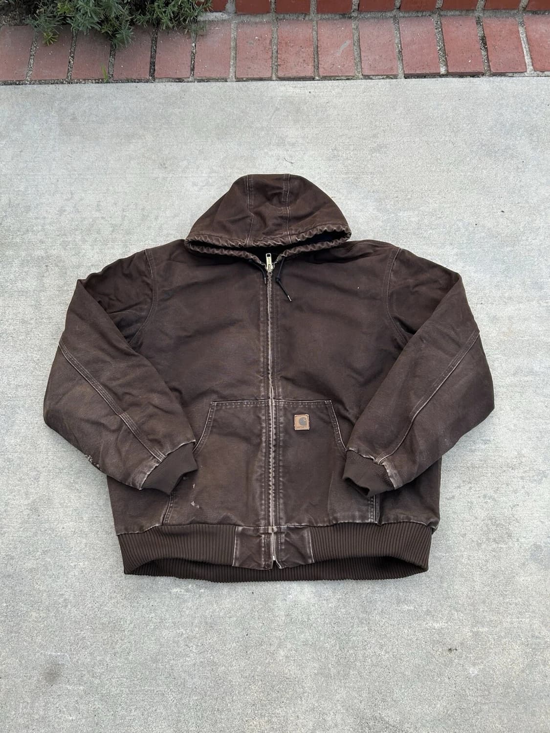 칼하트 J130 후드 자켓 브라운 2XL 상품이미지1