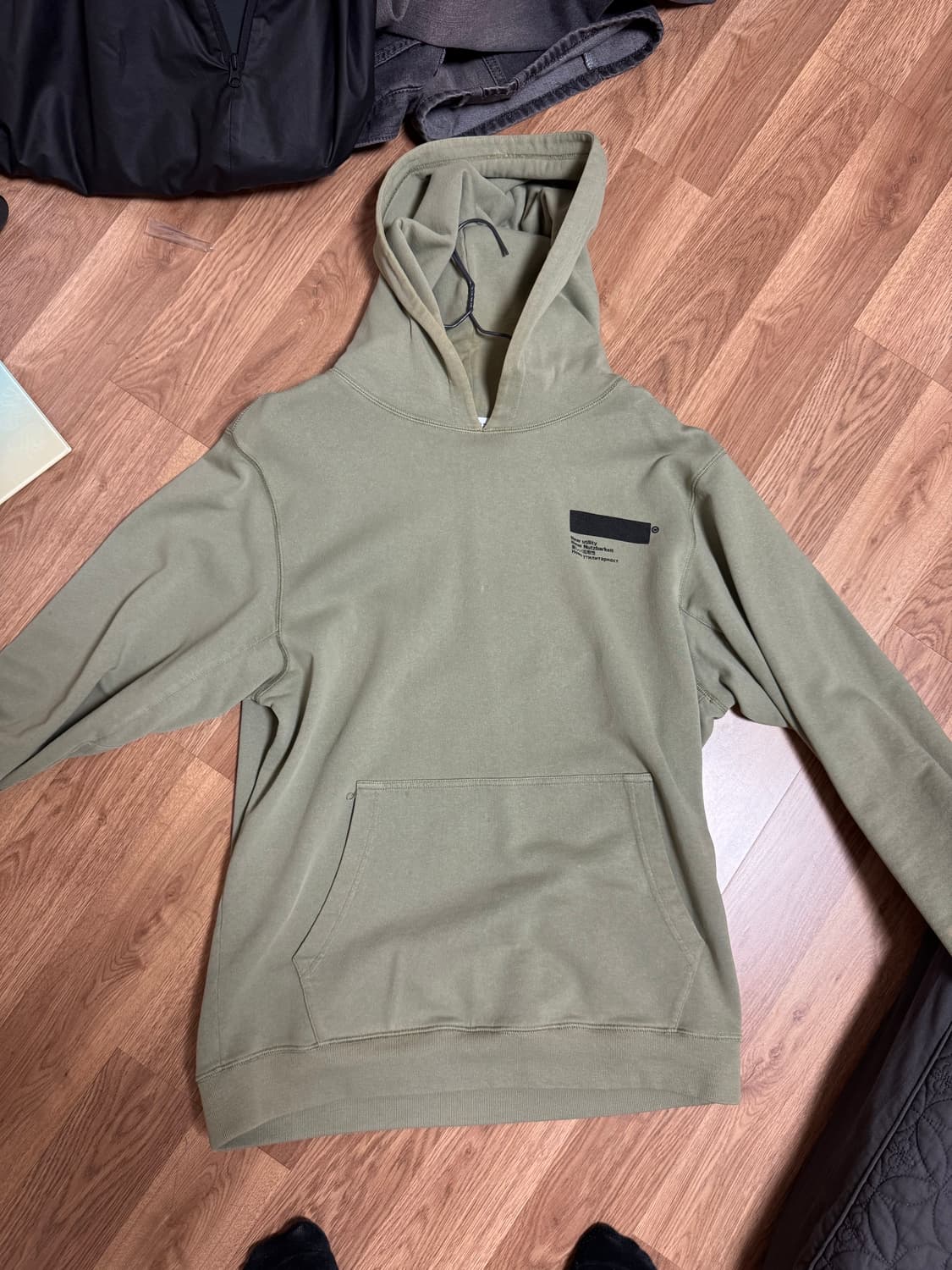 아픽스 로고 후드티 L 그린 상품이미지1