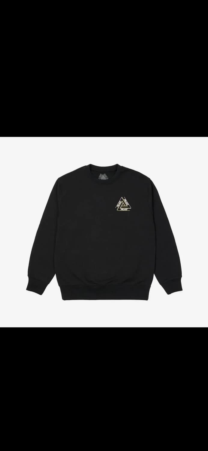 [XL]팔라스 베이지컬리 트라이퍼그 크루넥 블랙 상품이미지1