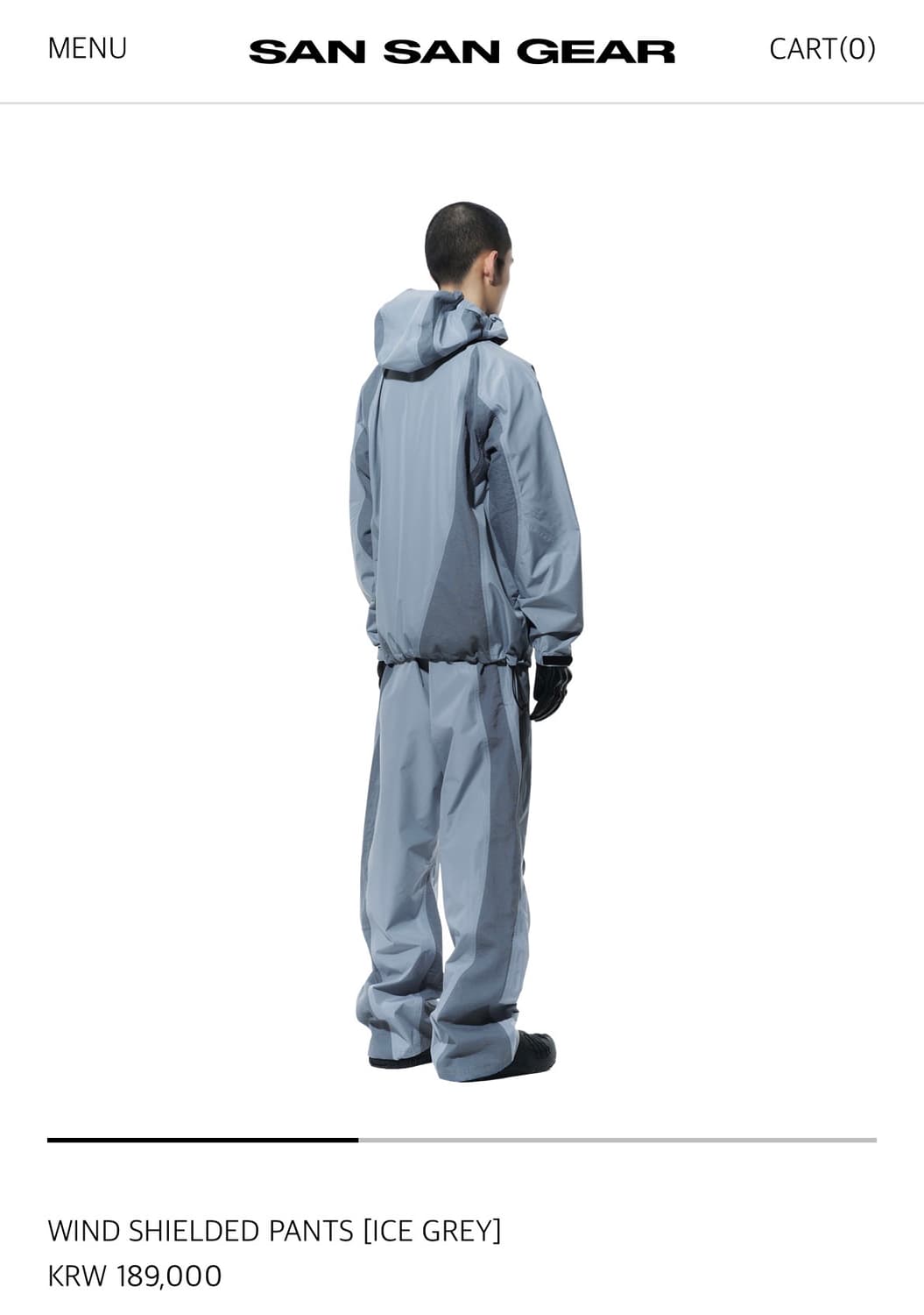 산산기어 WIND SHIELDED PANTS [ICE GREY] 상품이미지2