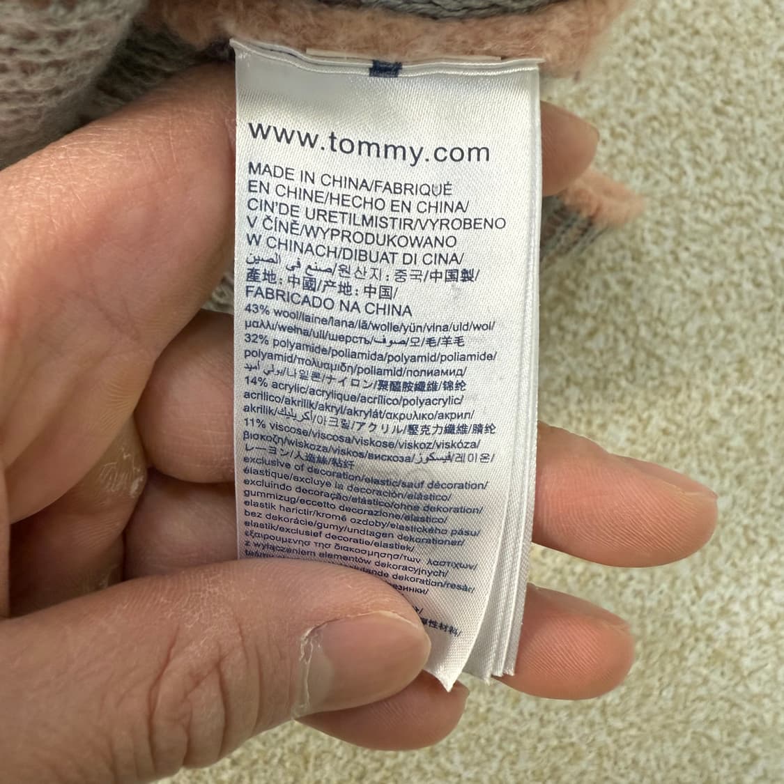 [S] 타미힐피거 여성 핑크 니트 롱 자켓 0105T1 상품이미지4