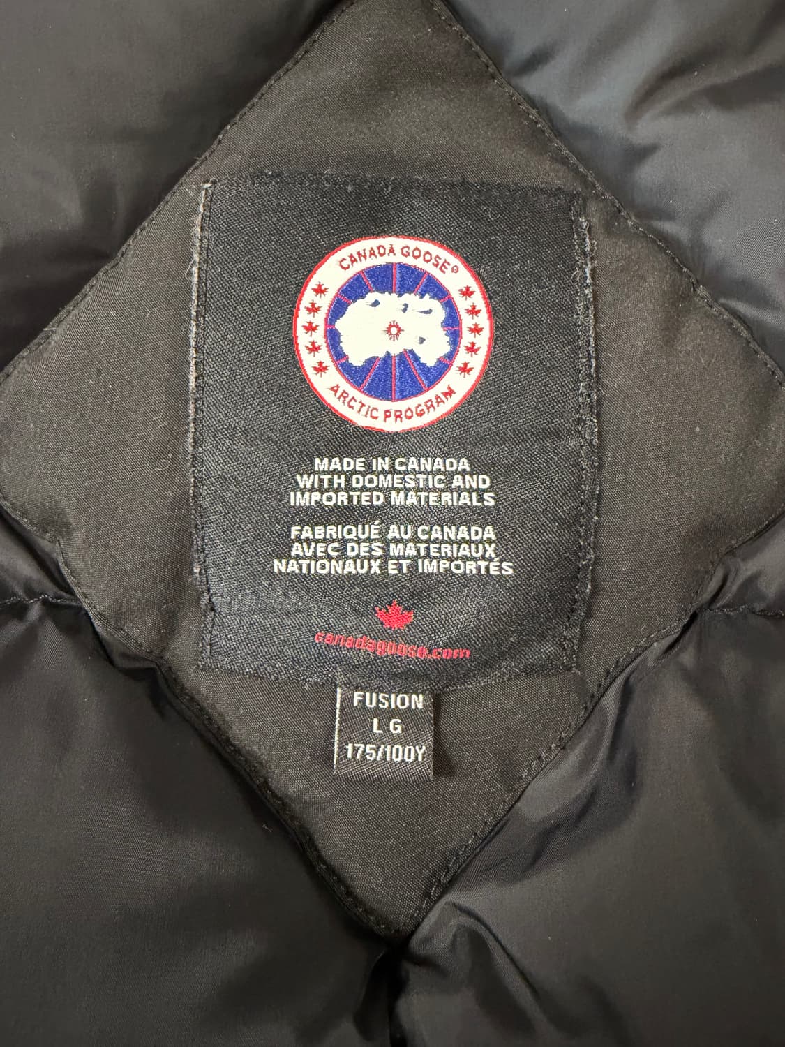 캐나다구스 랭포드 블랙 퓨전L 판매합니다. 상품이미지4