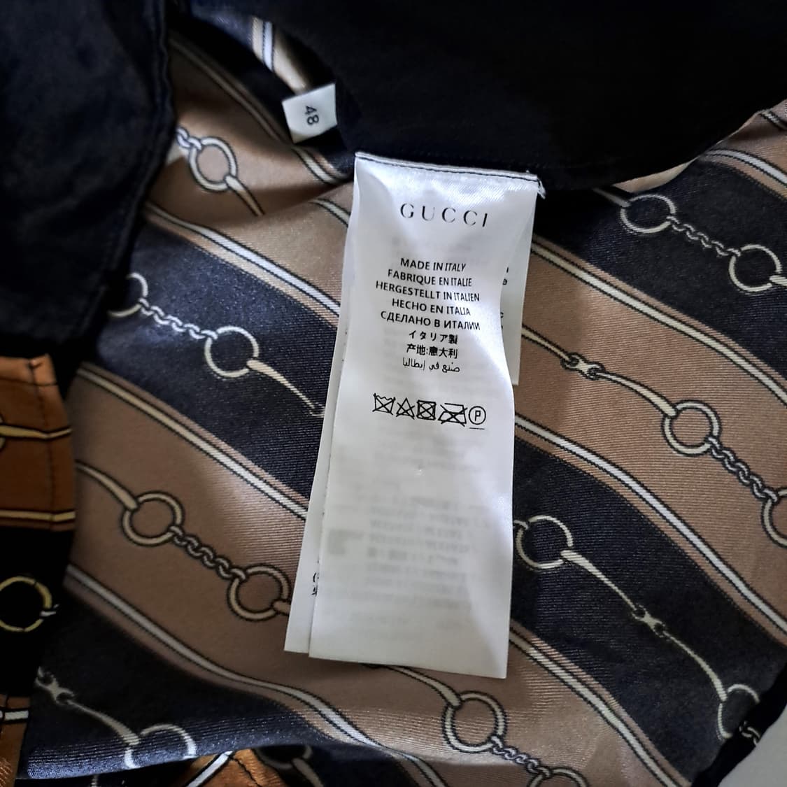 (택포) 구찌 실크 반팔셔츠 48 B485 상품이미지6