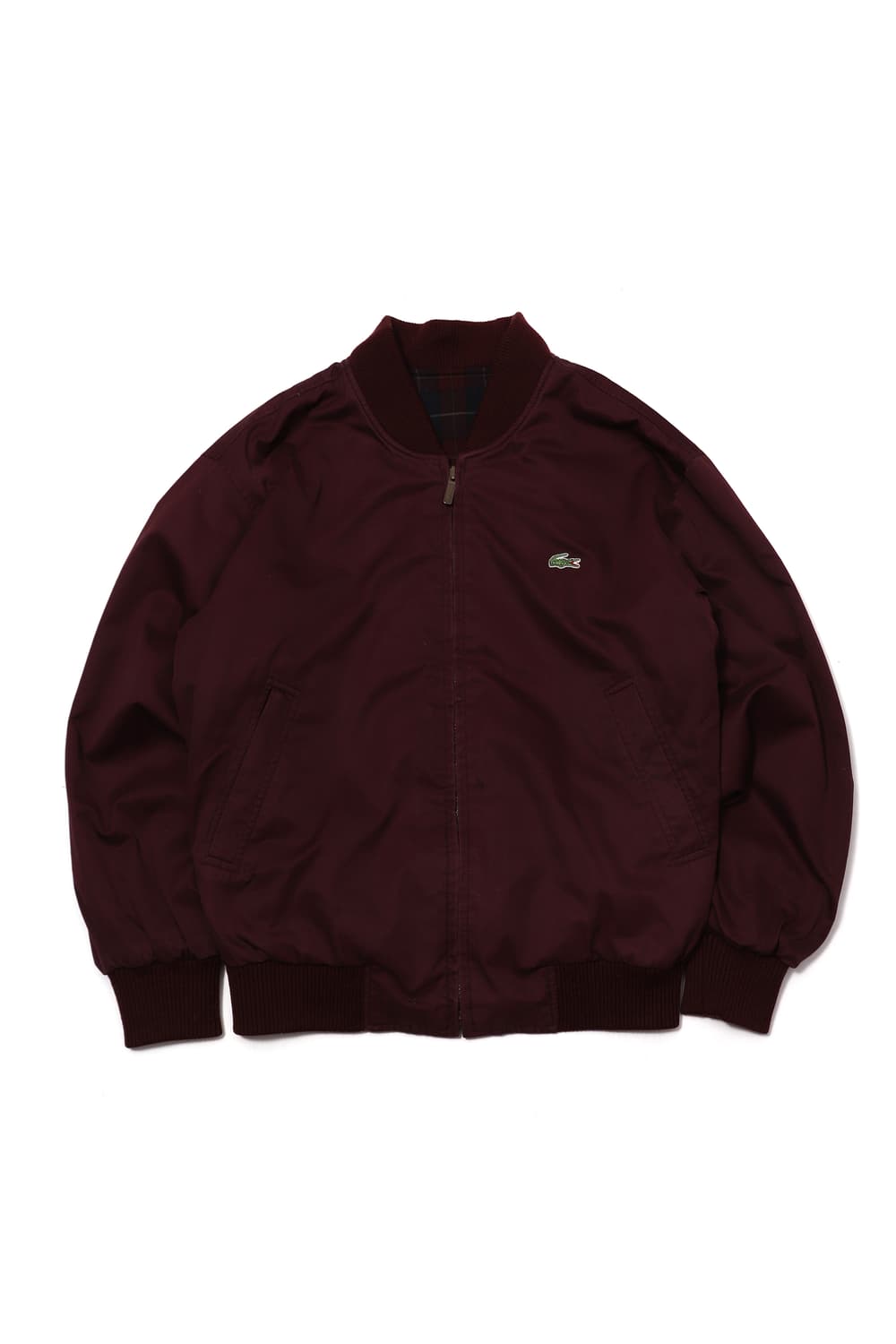 LACOSTE 90s 리버시블 올드스쿨 버건디 점퍼 size 100 상품이미지3