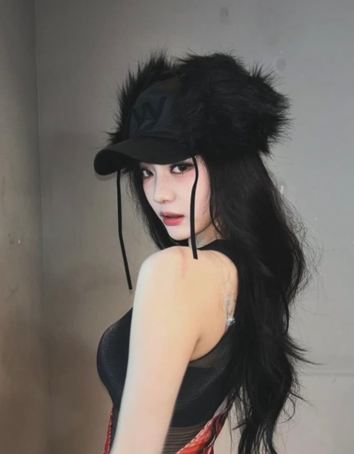 상태굿)오픈와이와이 털모자 상품이미지3