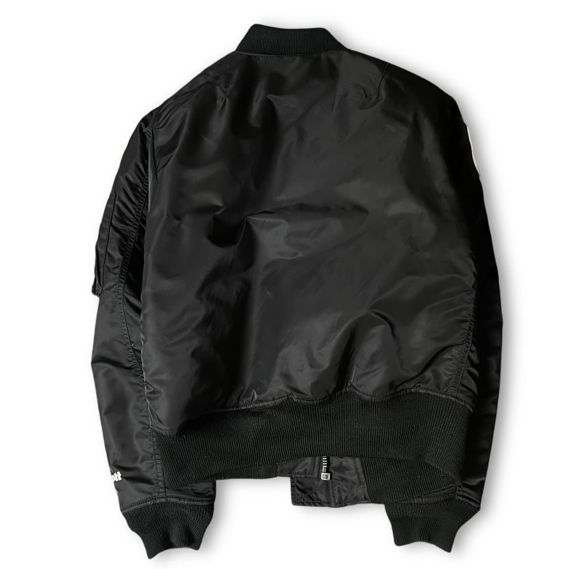 쇼트 MA-1 블랙 빅로고 항공점퍼 상품이미지2