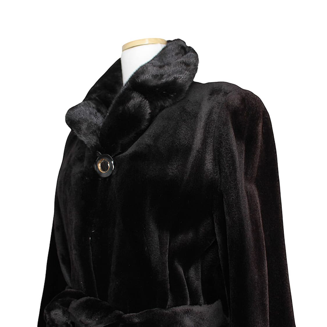 부르다 문 블랙 쉐이빙 밍크 하프 코트 44, 55 상품이미지4