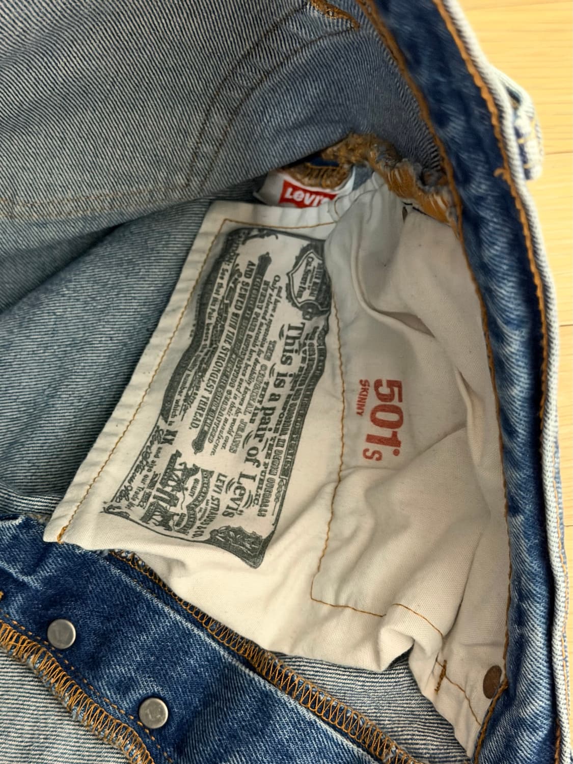 (W) Levi's 501 skinny 28/32 상품이미지3