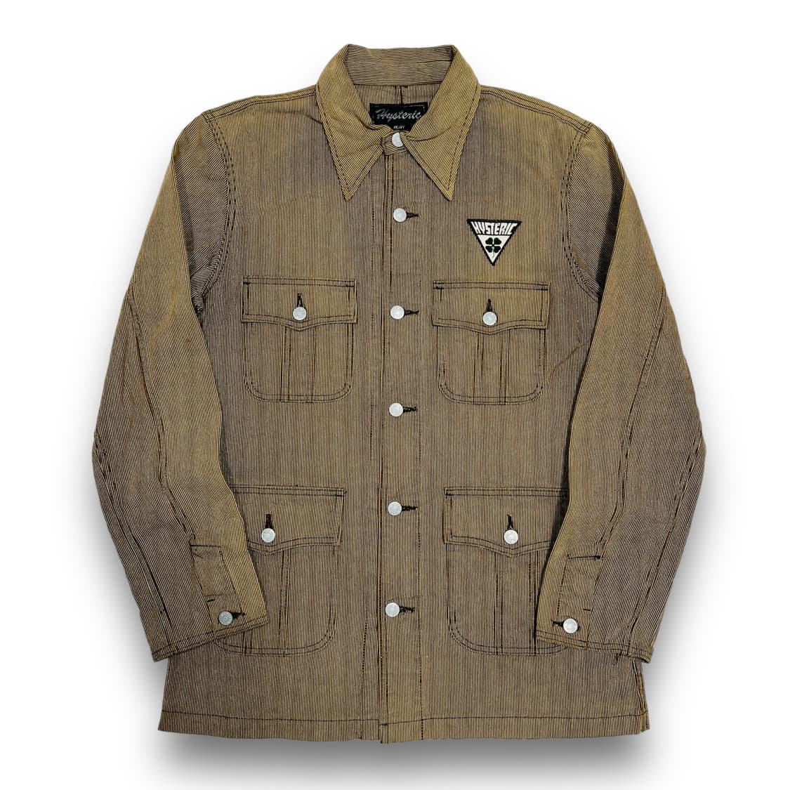 히스테릭 글래머 브라운 썬 페이딩 코튼 워크 자켓 상품이미지1