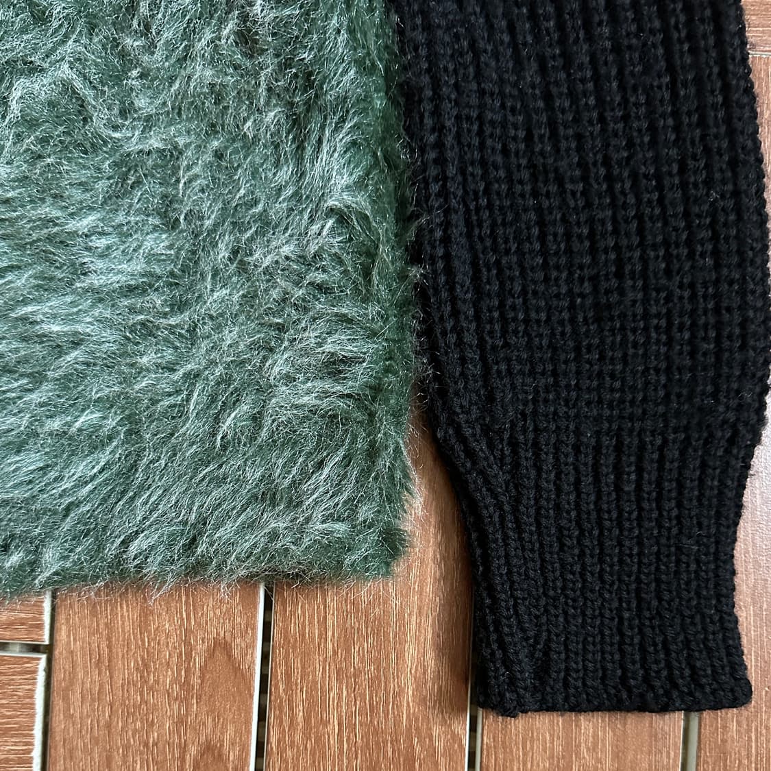 50‘s Italiana fake fur switching knit 상품이미지6