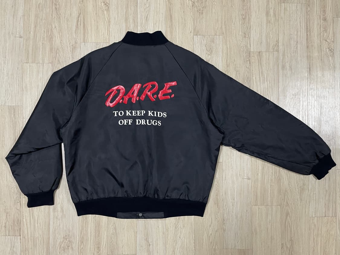 105) 80's 웨스트아크 DARE 올블랙 바시티(미국제) 상품이미지3