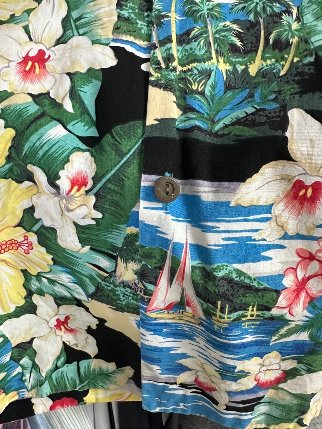 (L)90'S ROYAL CREATIONS 하와이언셔츠-M460 상품이미지4