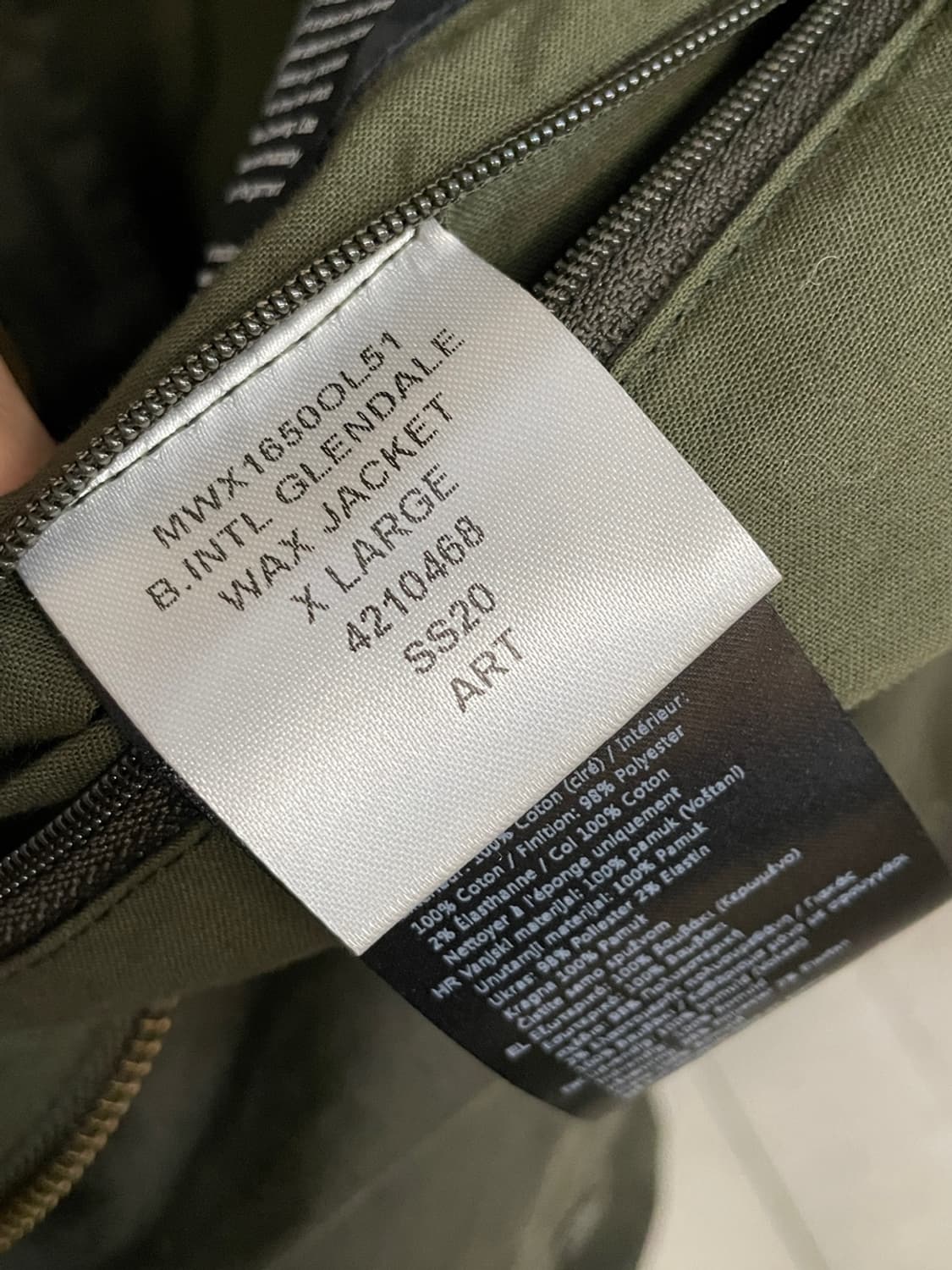 바버 인터내셔널 글렌데일 왁스 봄버 자켓 상품이미지8