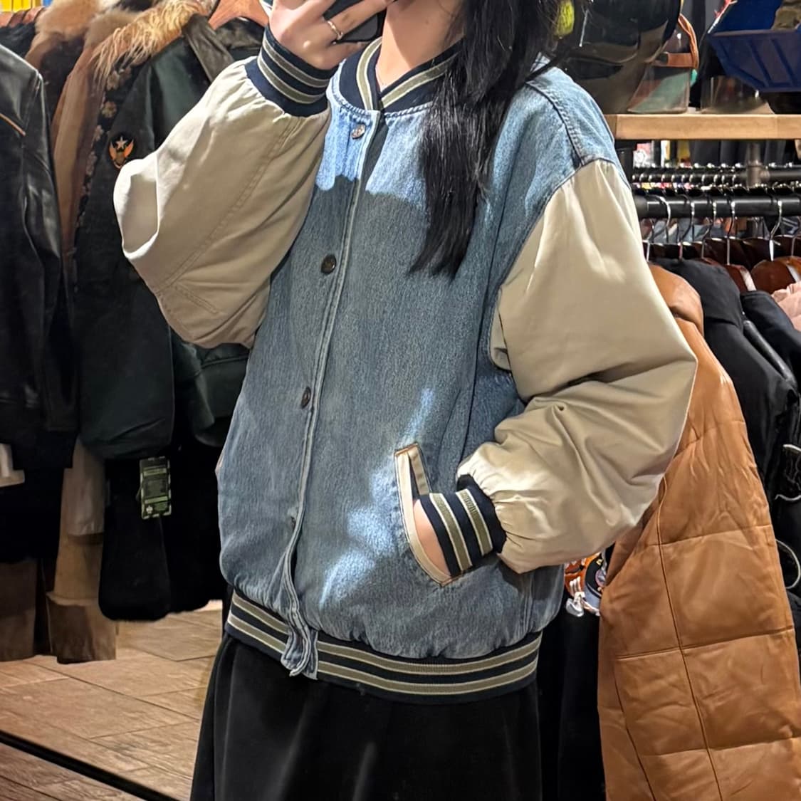 [HI] VTG 데님바시티자켓 연청 상품이미지3