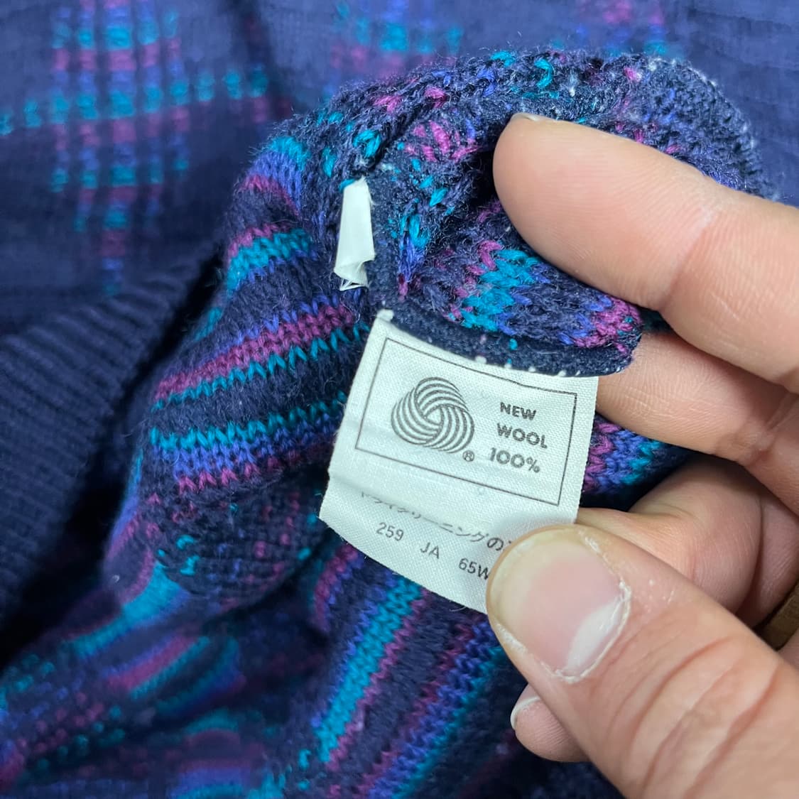 [JPN] 빈티지 아가일 울 니트 상품이미지5