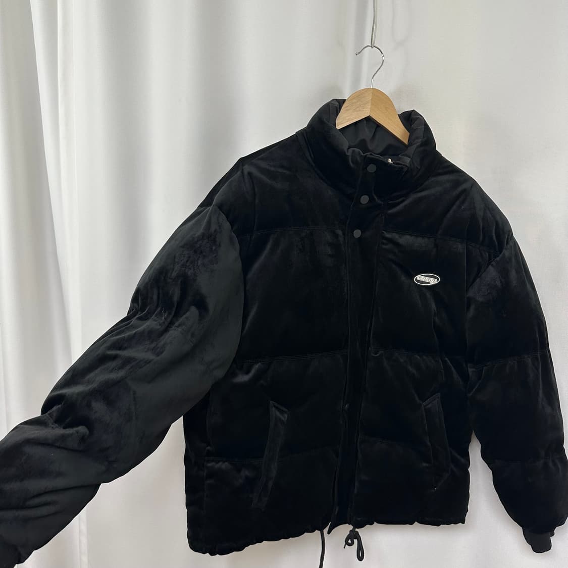  CRUMP 남자 벨벳 패딩자켓 검정 M 상품이미지2
