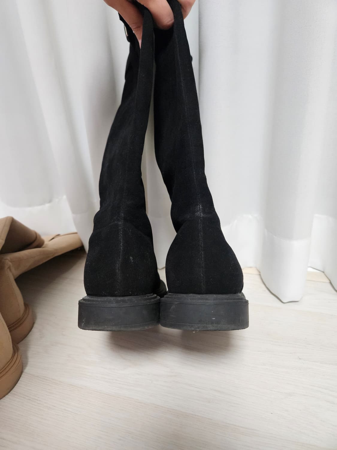 스웨이드 버클 롱부츠 245mm 상품이미지10