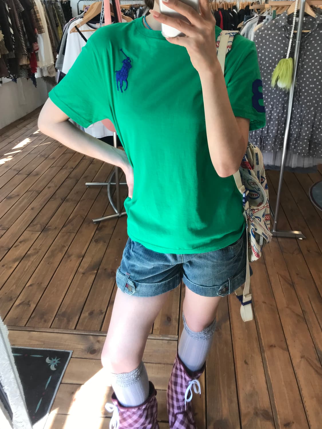 폴로 그린 빅포니 반팔 티셔츠 상품이미지4