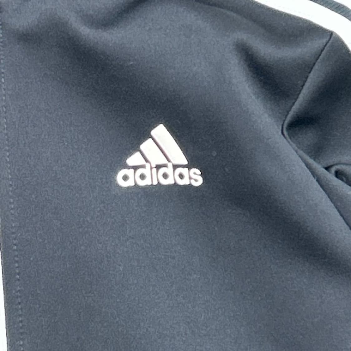 아디다스 블랙-화이트 트랙탑 집업 져지 90 상품이미지2