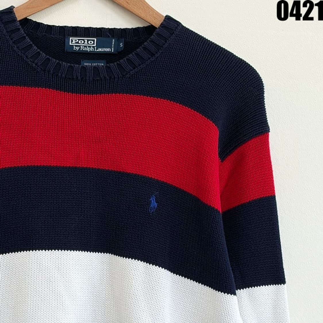 Polo by Ralph Lauren 스트라이프 코튼 니트 S 0421 상품이미지2