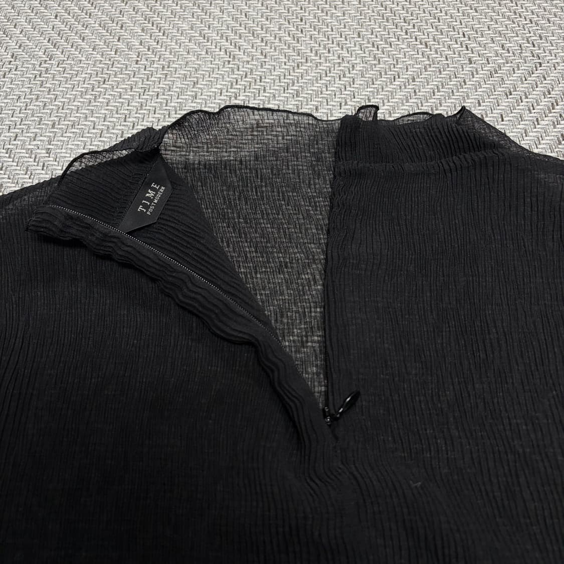 (F)타임 블랙 시스루 블라우스 상품이미지6