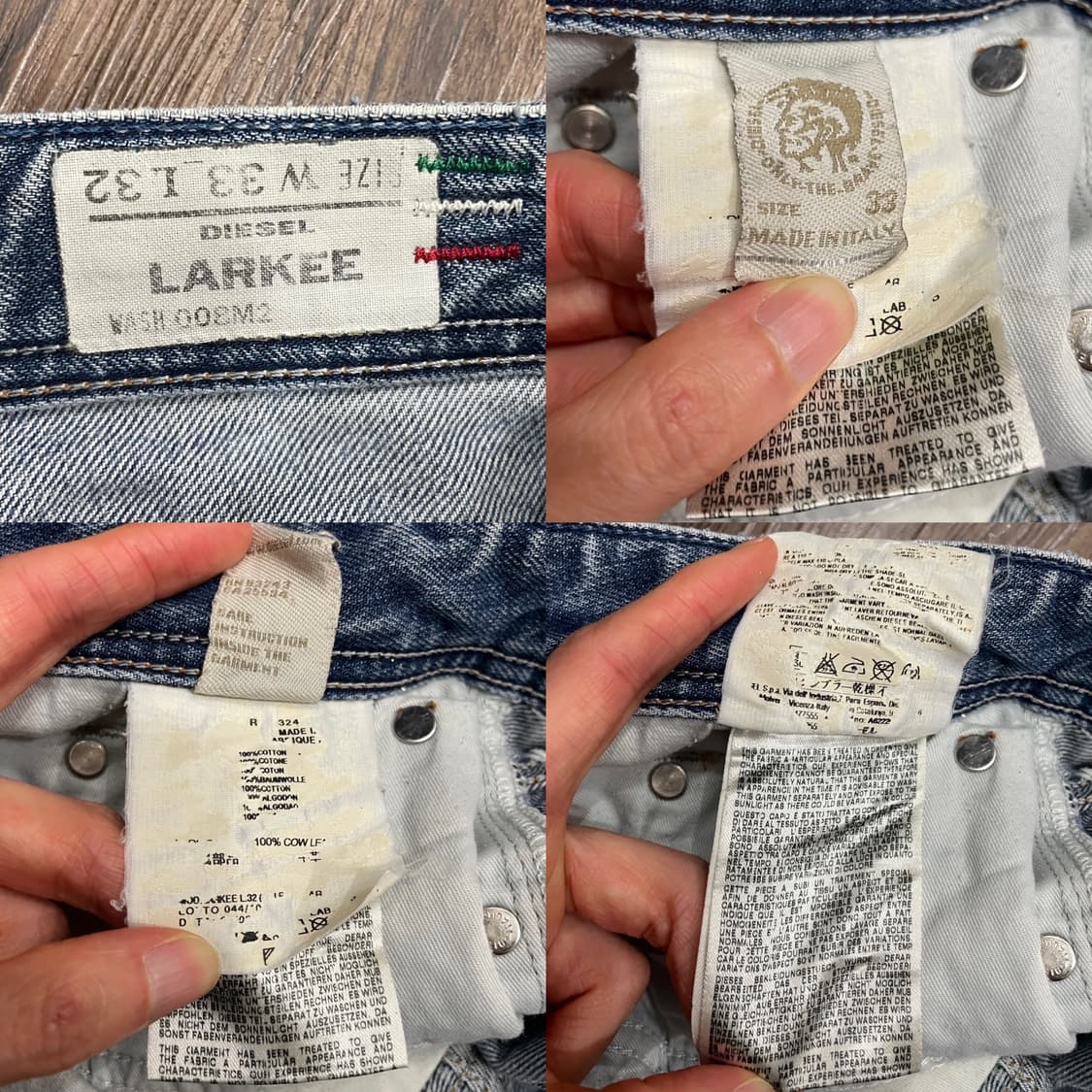 디젤 LARKEE 레귤러 스트레이트 데님 팬츠 상품이미지6