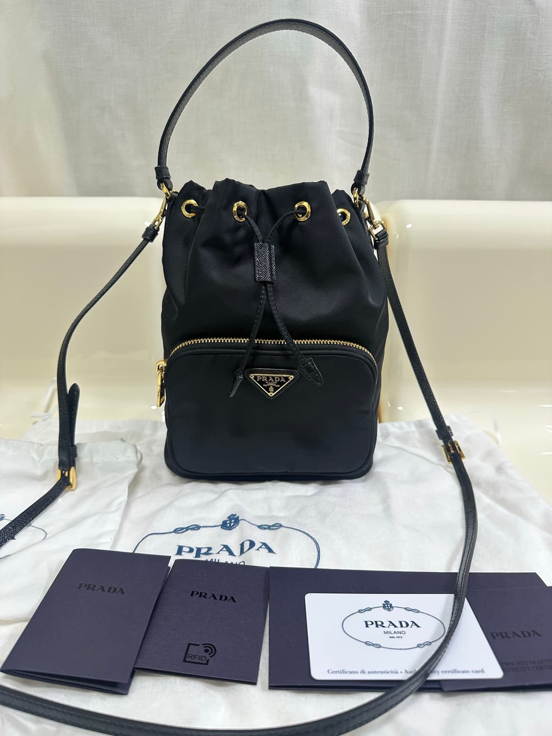[A+ 정품] 프라다 듀엣 버킷백 풀구성 상품이미지6