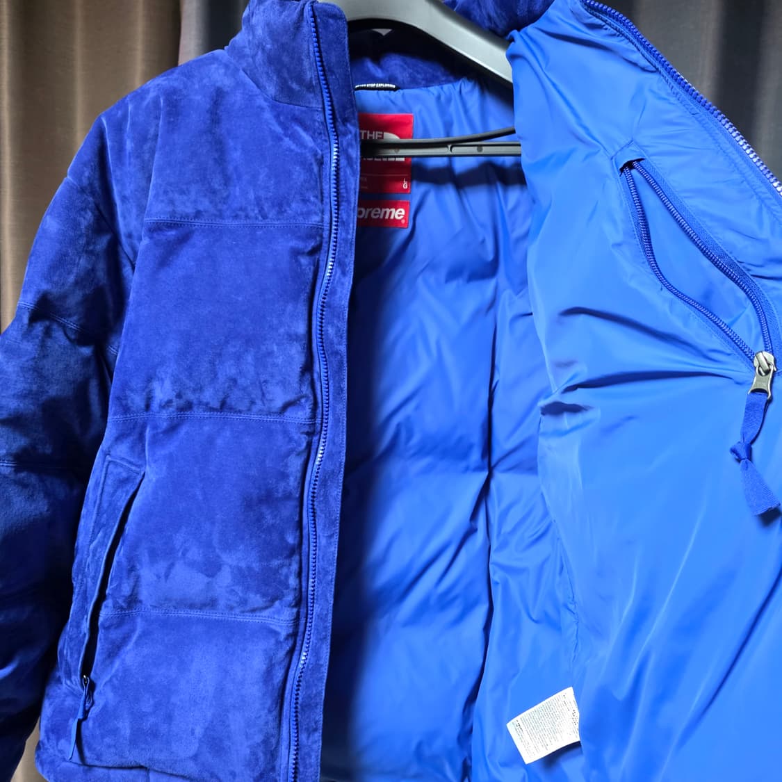 슈프림 × 노스페이스 스웨이드 눕시 L 상품이미지9