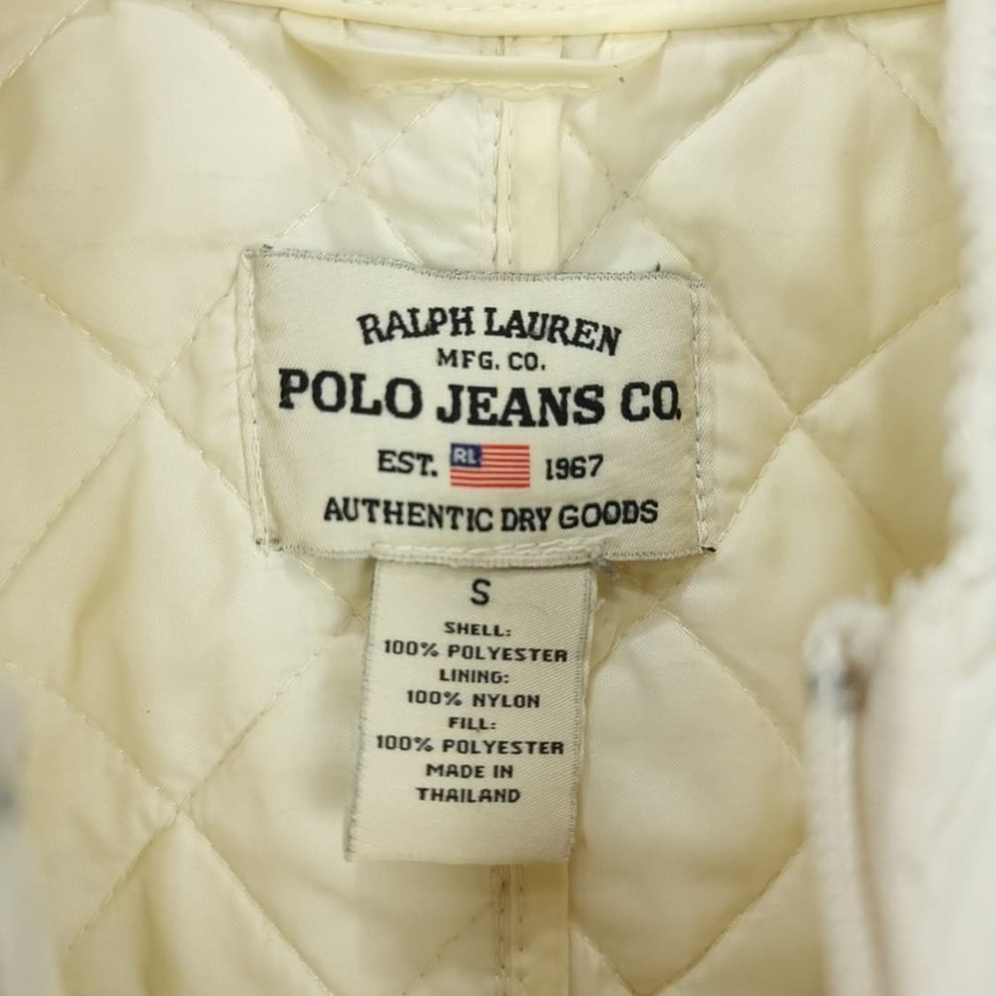[폴로 랄프로렌] 멀티 포켓 퀄팅 퀼팅 자켓 아이보리 M19100 상품이미지6