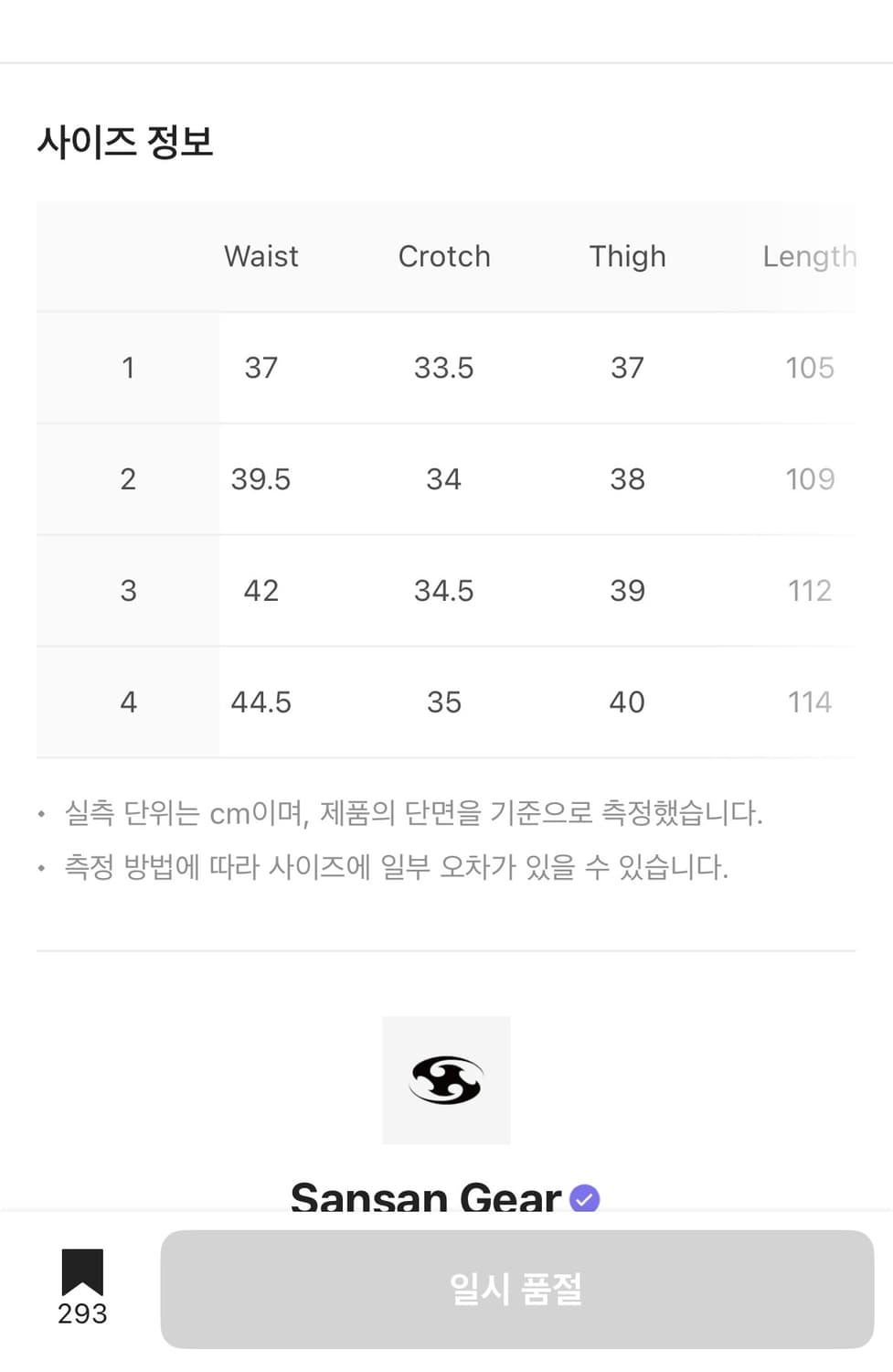 Sansan Gear Taped Button Pants 상품이미지2