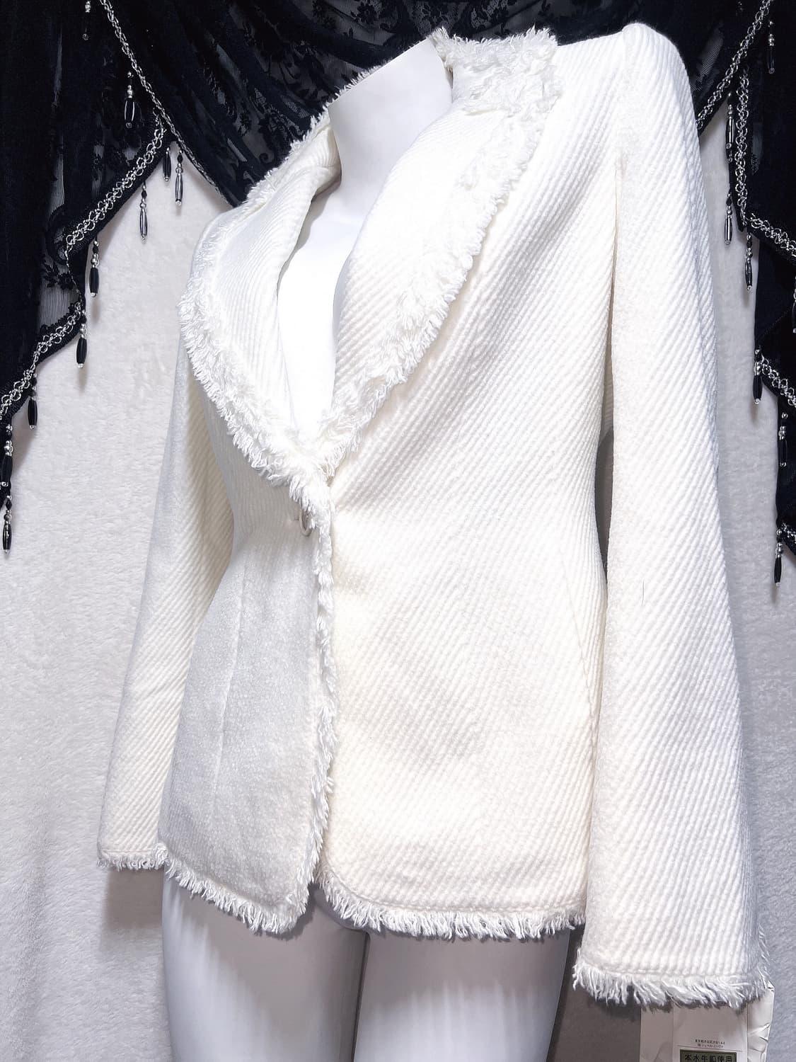 화이트 태슬 자켓 로맨틱갸루 로걀 달천깔 핀터 오네 핀터 히메 헤이세이 상품이미지6