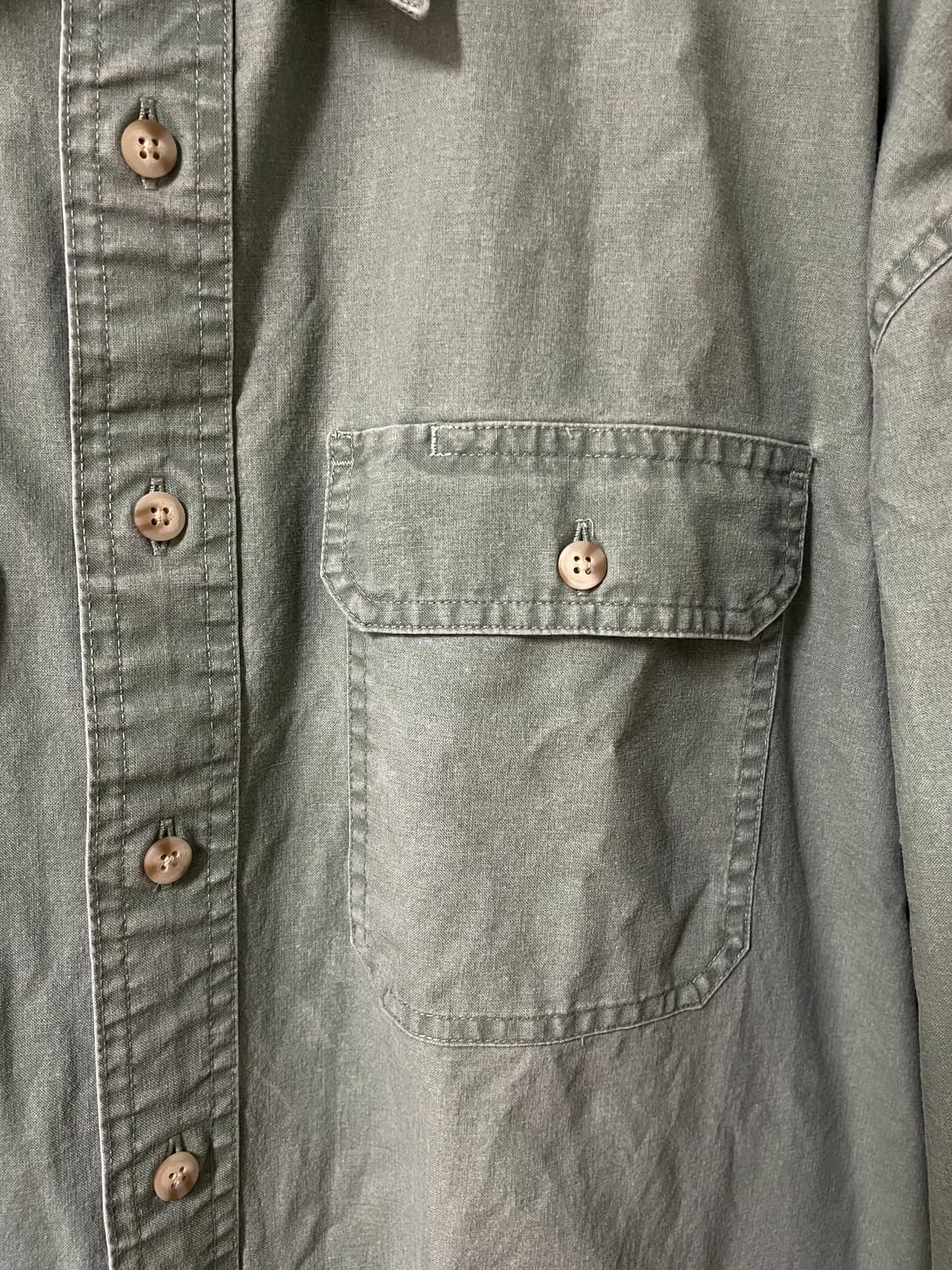 엘엘빈/ 투포켓 셔츠 세이지그린/ L 상품이미지4