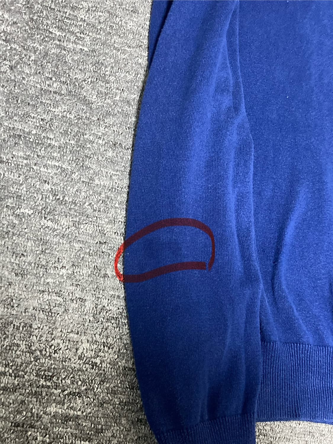 타미힐피거 라운드넥 니트 블루 XL 상품이미지5