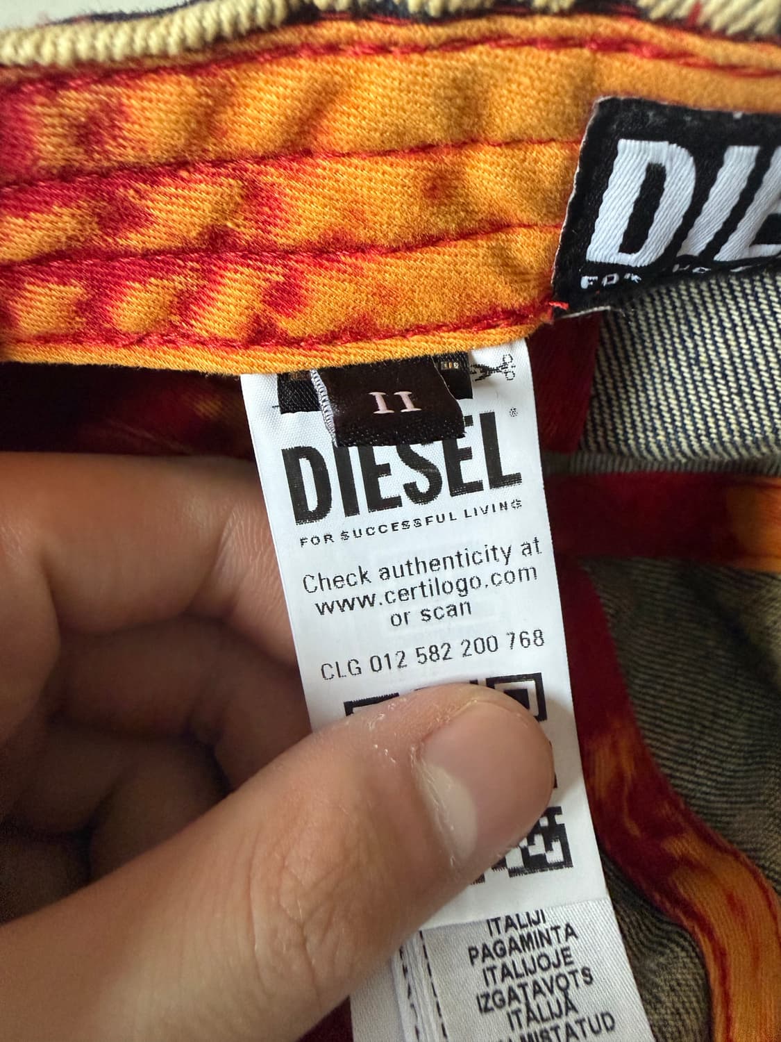 디젤 C-Seymon 데님 볼캡 상품이미지2