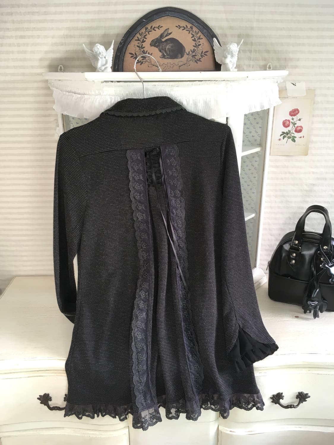 Axes femme rose button eyelet lace jk 상품이미지3