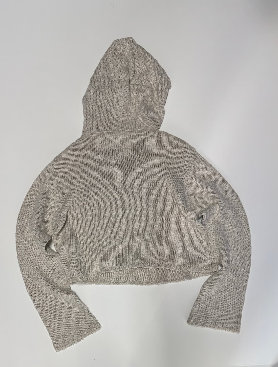 여성 한섬 시스템 린넨 와플 크롭 후드티 상품이미지2