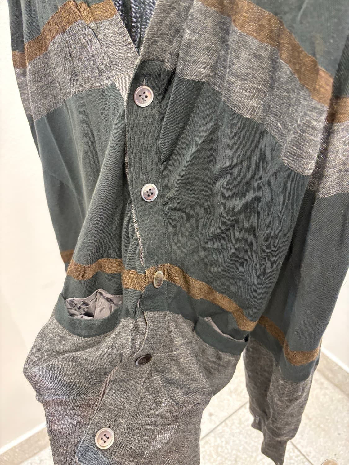 Sacai stripe cardigan 상품이미지2