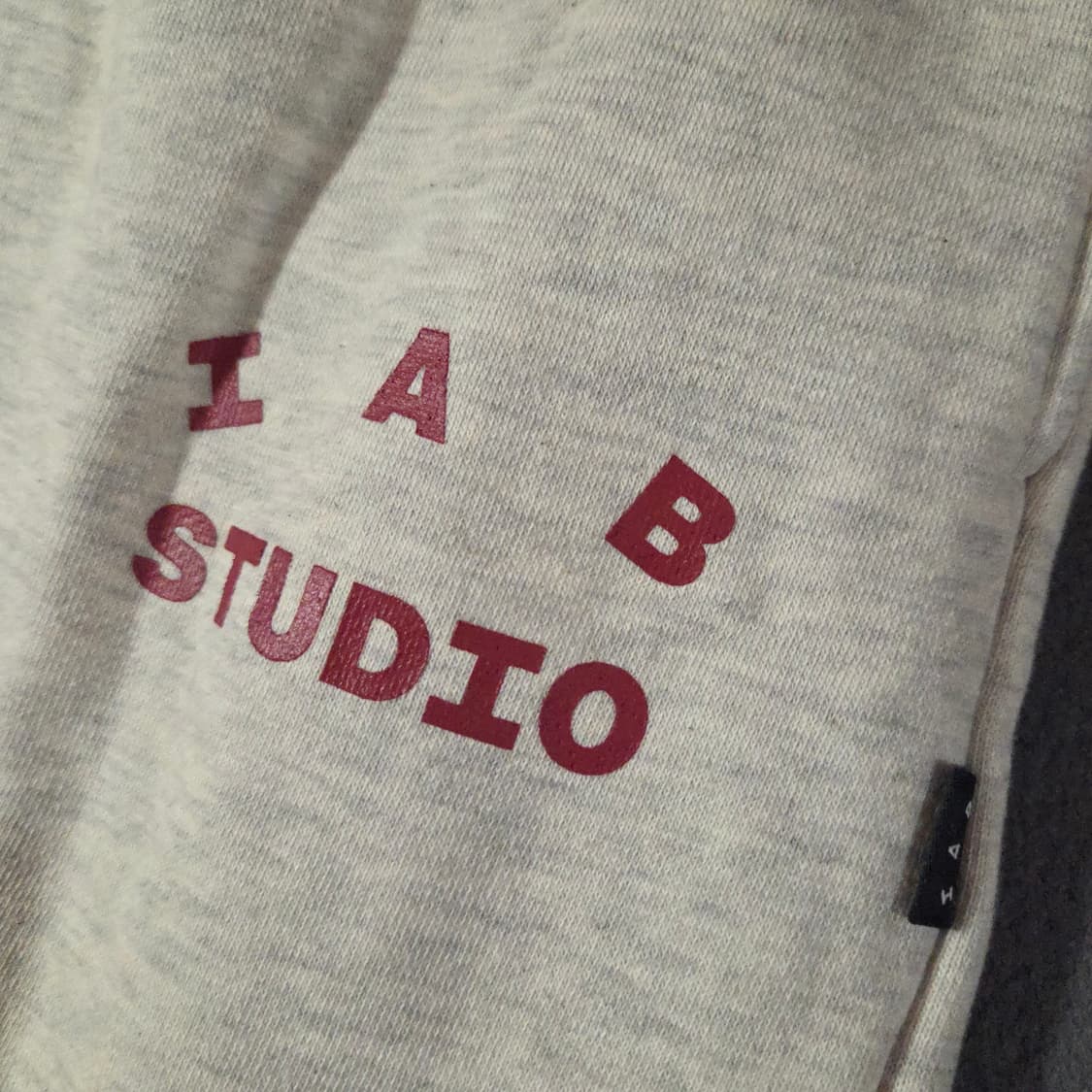 아이앱스튜디오 스웨트 조거 팬츠 XL오트밀버건디 상품이미지3