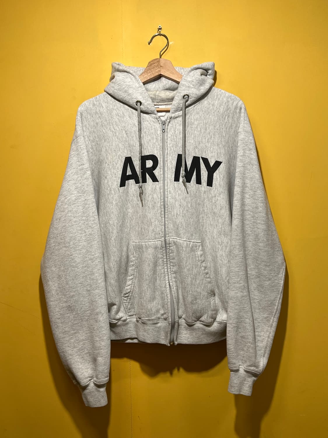 미군 ARMY 후드집업 PFU 빈티지 그레이 후드 집업 상품이미지1