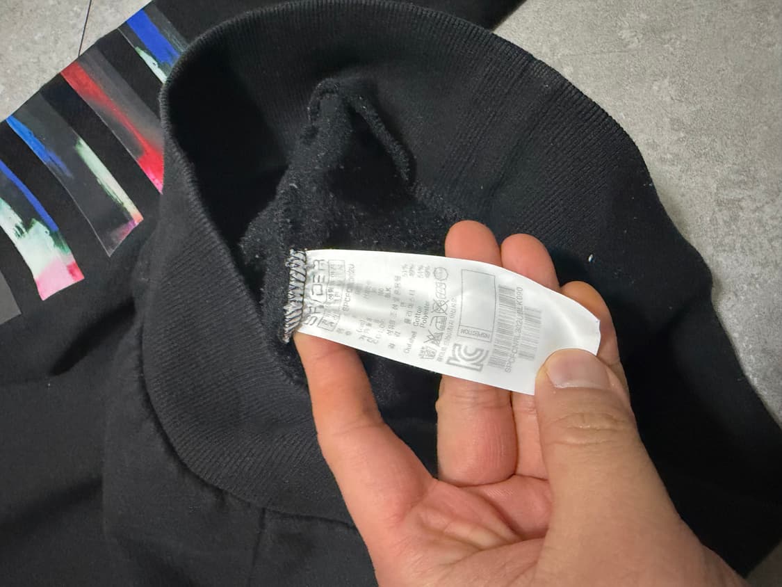 스파이더  로고 패치 스웻셔츠  44~55size    상품이미지6