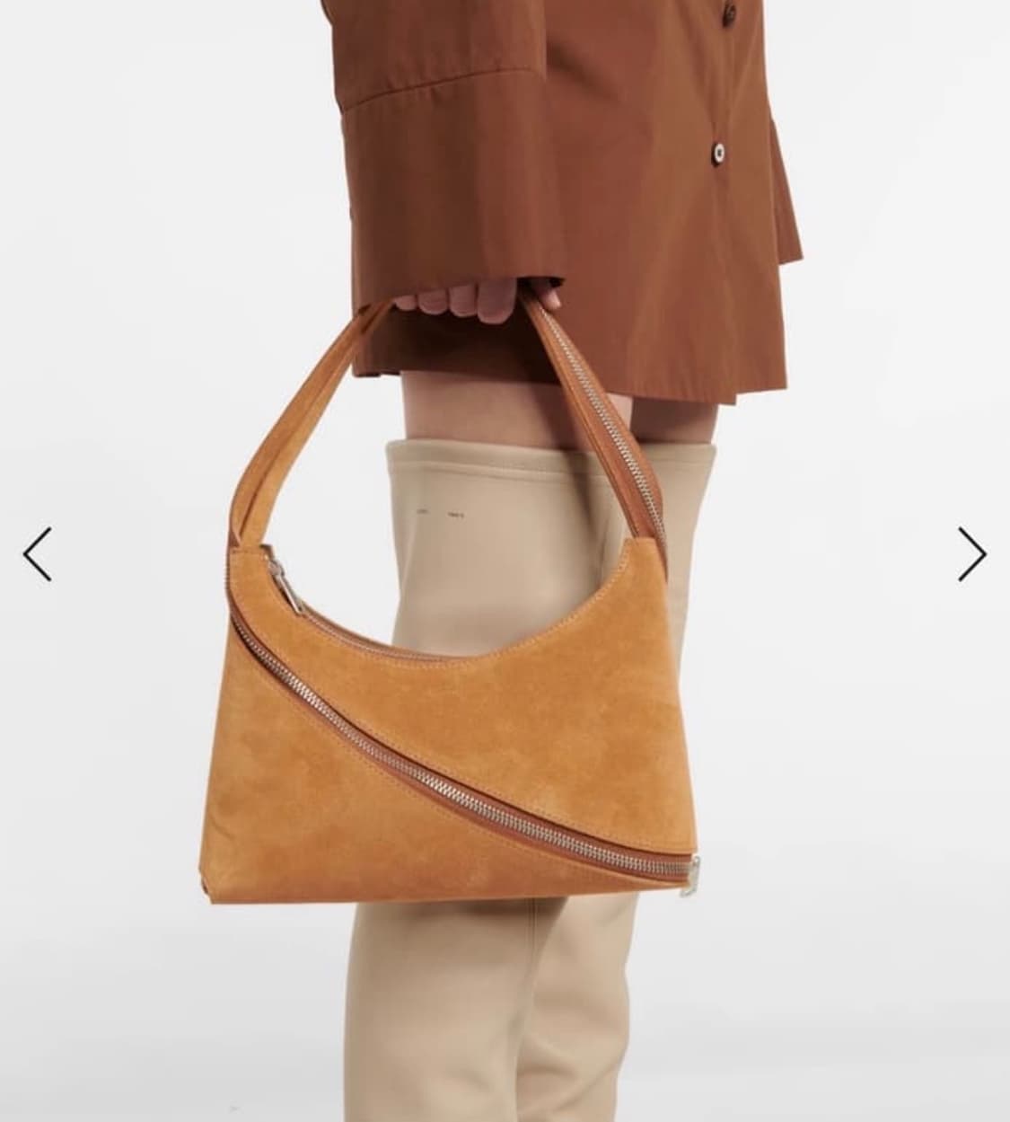 코페르니 스웨이드 지퍼 숄더백 상품이미지1