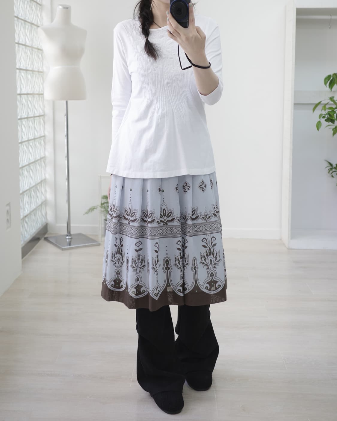 Dot pleats white sleeve 상품이미지4