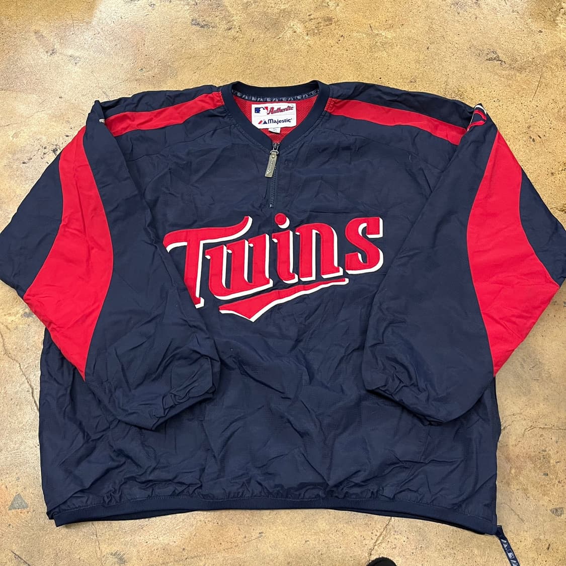 [XL] 마제스틱 미네소타 트윈스 MLB 바람막이 네이비 b18 상품이미지2