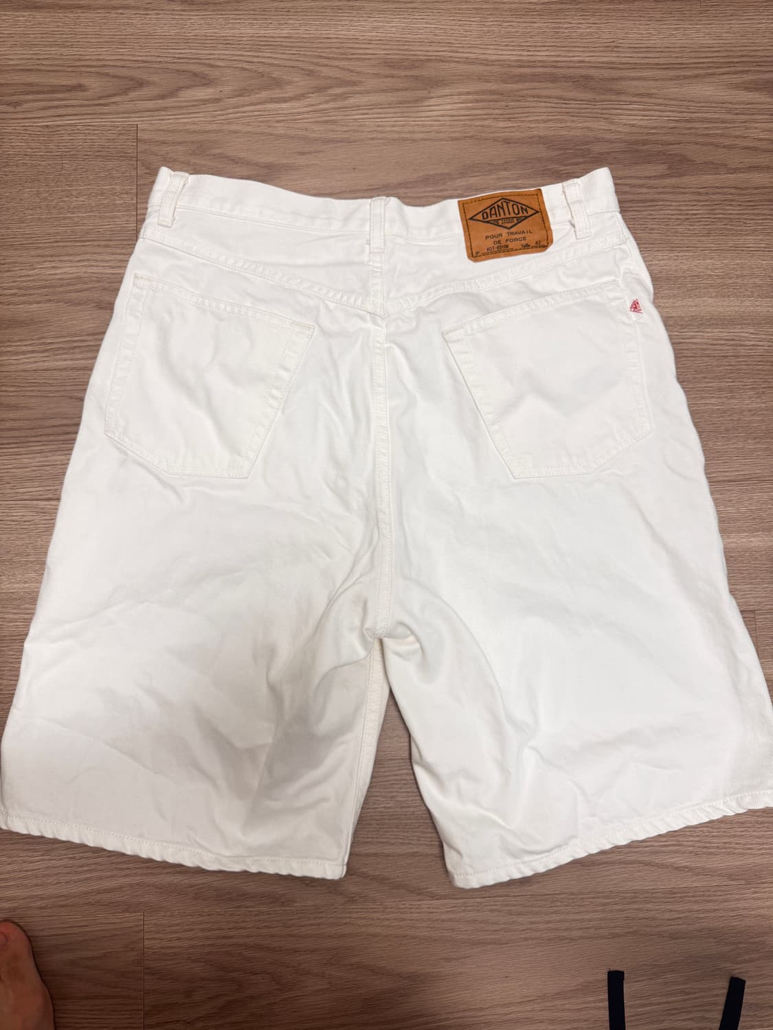 Danton men Ogn shorts 화이트 코튼 반바지 상품이미지1