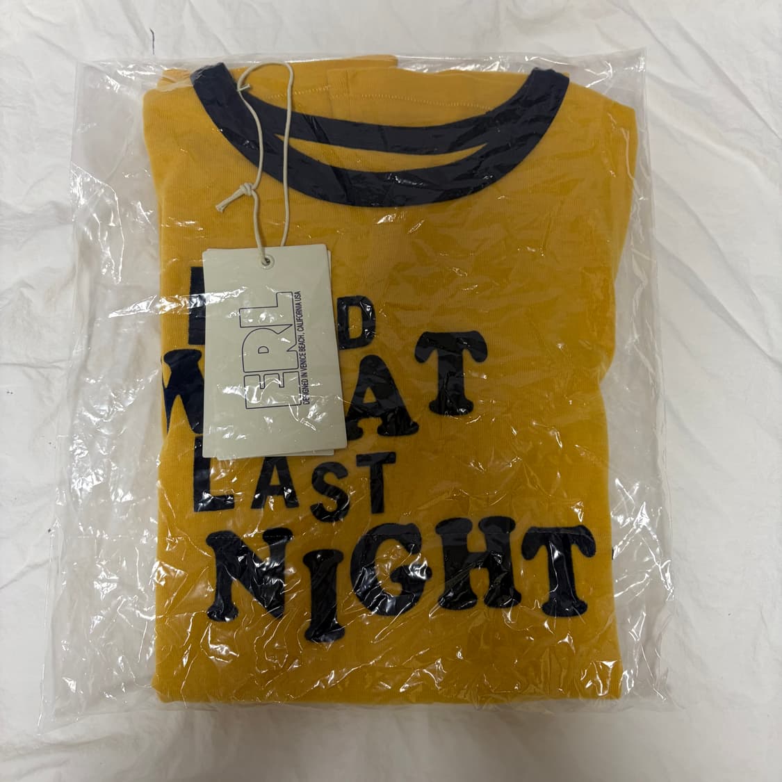 ERL I did what last night 링거 티셔츠 m 상품이미지2