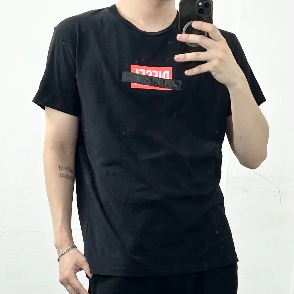 디젤 박스로고 반팔 티셔츠 상품이미지3