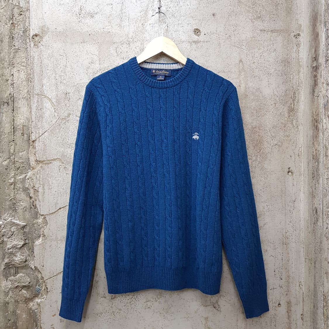 브룩스브라더스 라운드넥 꽈배기 울 니트 M사이즈  상품이미지1