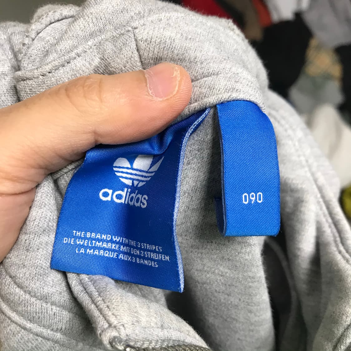 아디다스 불꽃 면 후드 반집업 상품이미지2