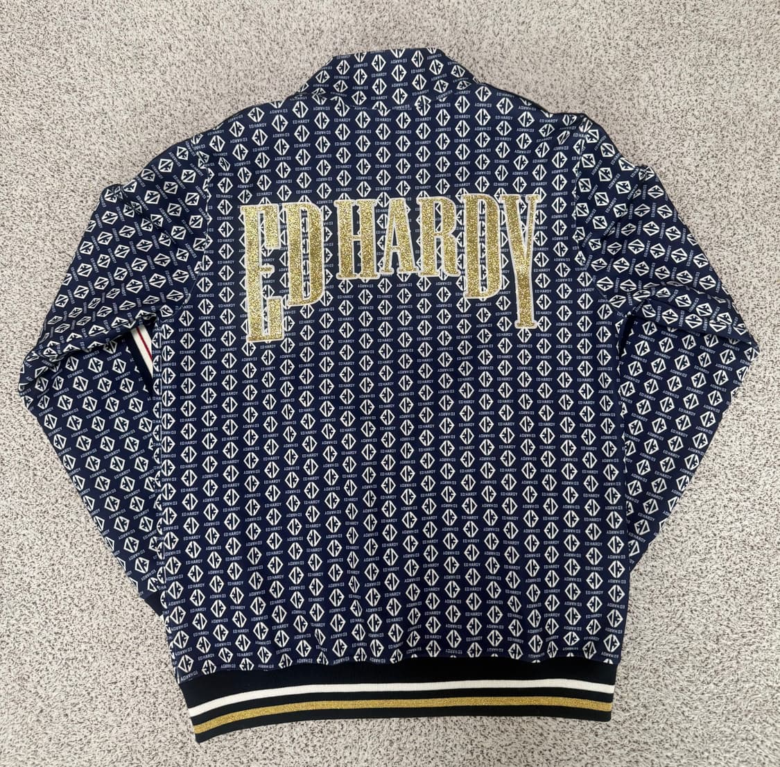 에드하디 네이비 패턴 트랙탑 자켓 M 상품이미지2